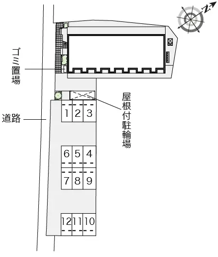 ★手数料０円★草津市東草津１丁目　月極駐車場（LP）